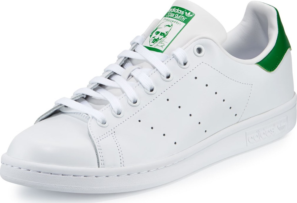Adidas Men's Stan Smith Original Sneaker, White/Green