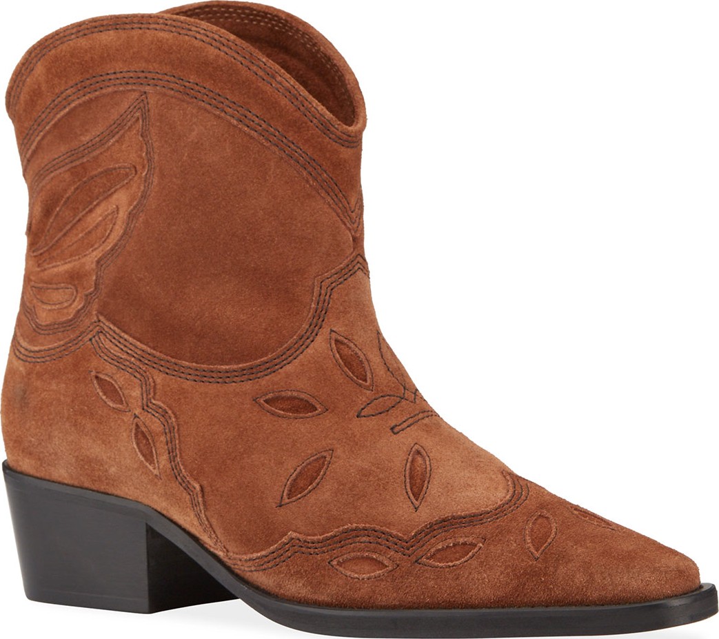 Ganni Texas Western Low Booties