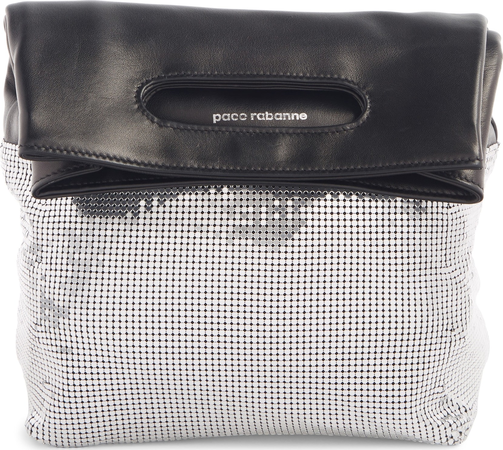 Paco Rabanne Mesh Foldover Clutch