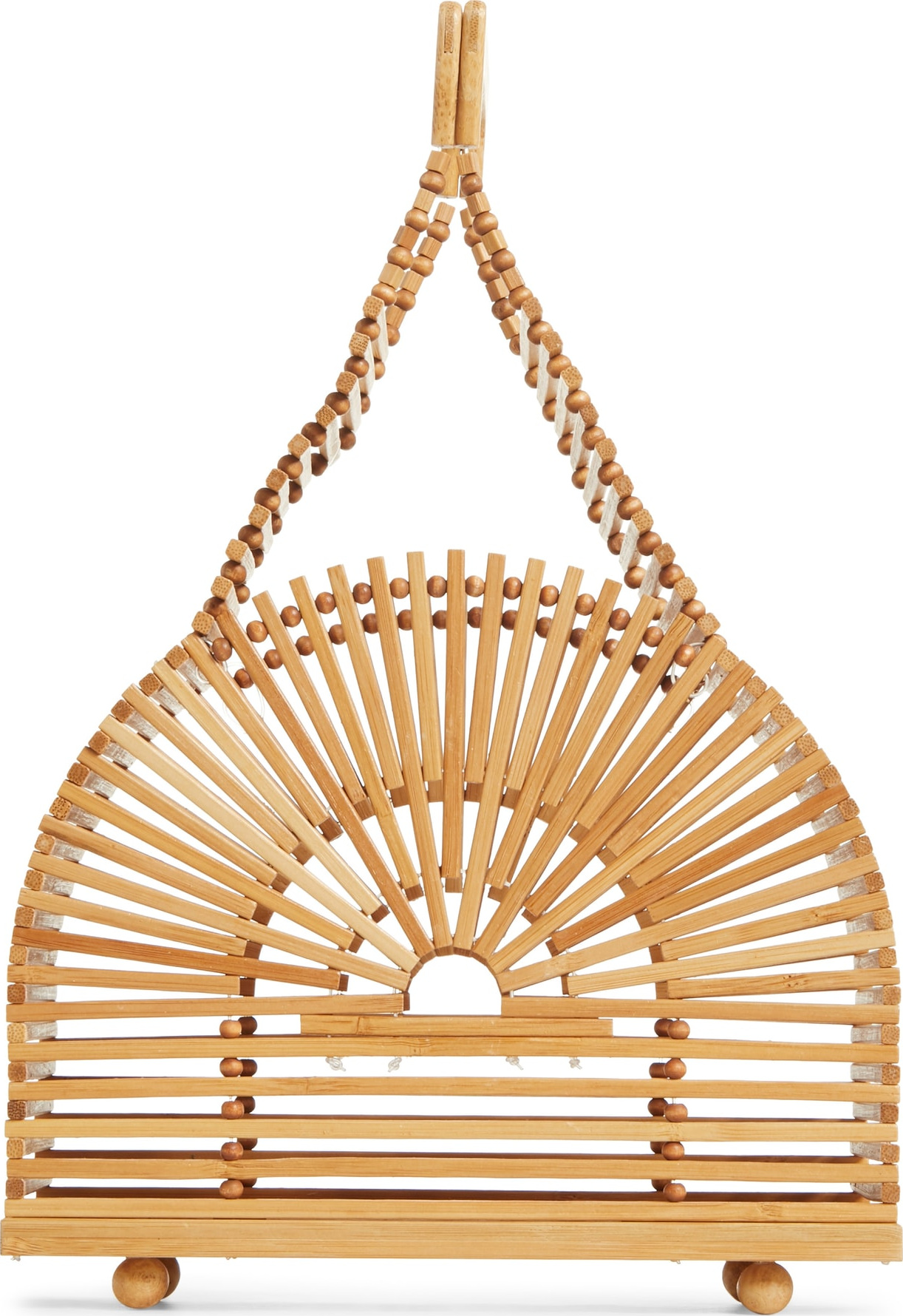 Cult Gaia Mini Dome Bamboo Handbag