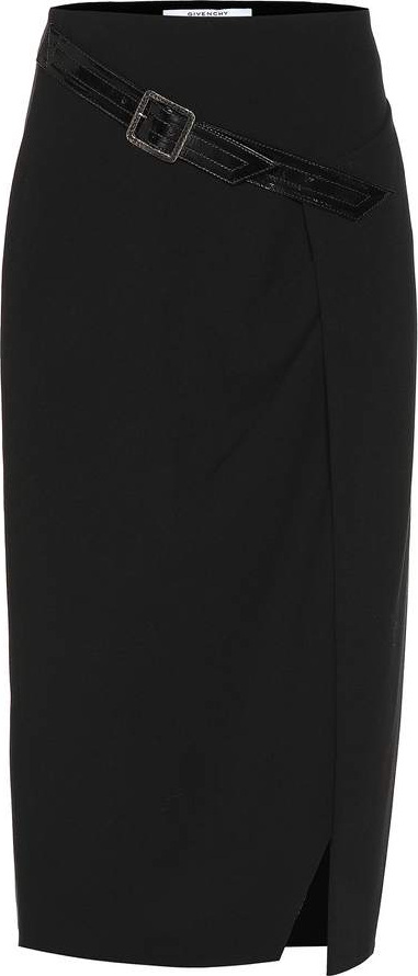Givenchy Belted wool skirt