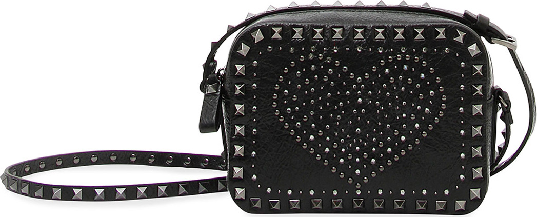 Valentino Rockstud Heart Crossbody Bag