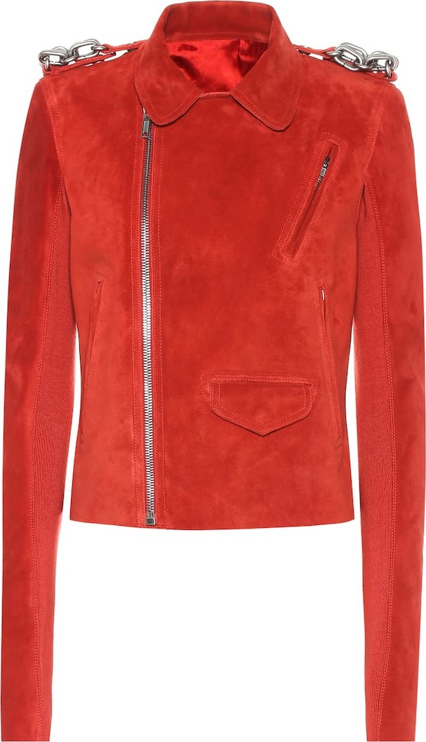 Rick Owens Suede biker jacket