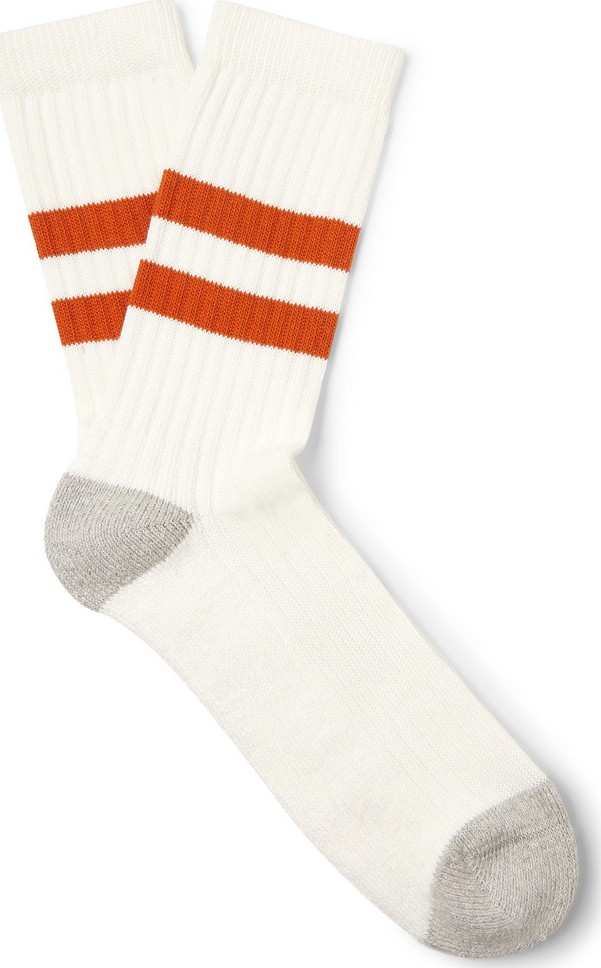 Norse Projects Bjarki Striped Stretch Cotton-Blend Socks