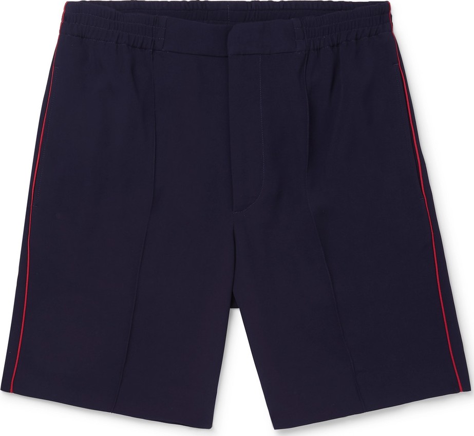 Alexander McQueen Piped Crepe Shorts