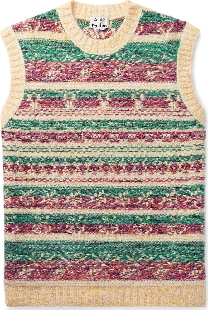 Acne Studios Slim-Fit Fair Isle Jacquard Sweater Vest