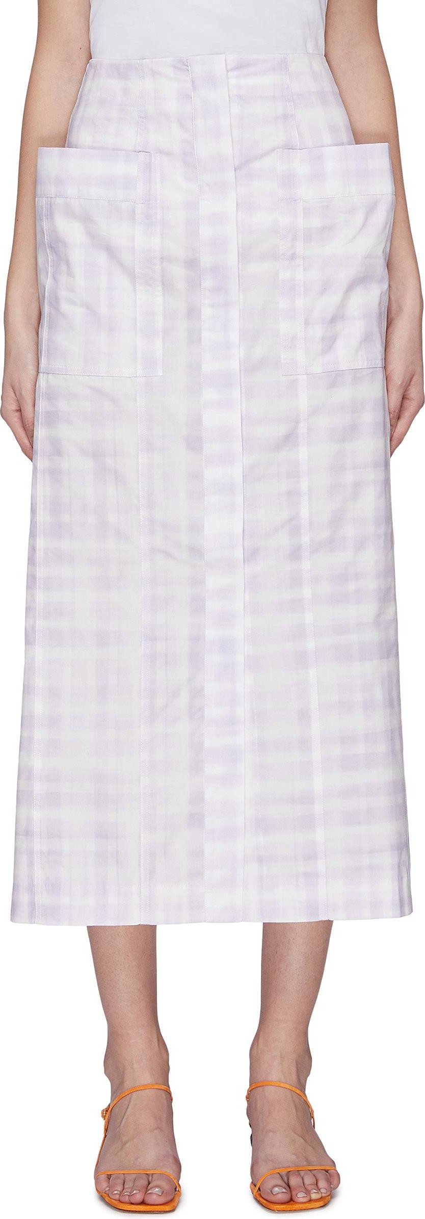 Jacquemus Ski-Check Midi Skirt