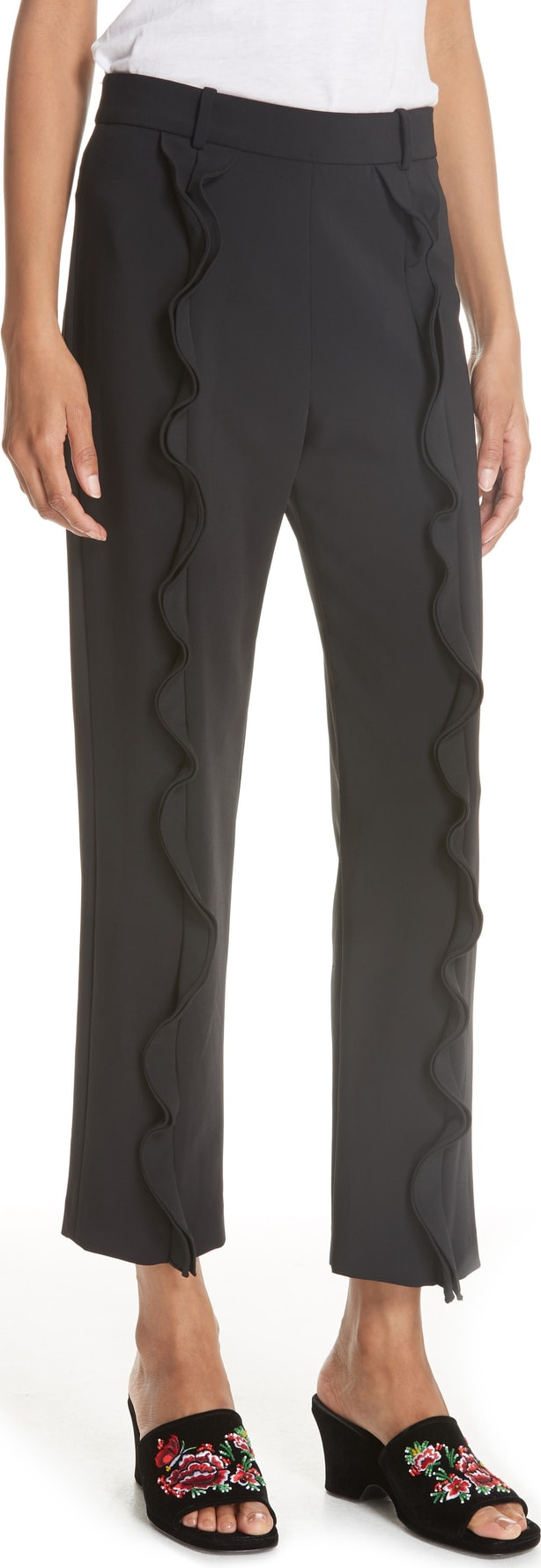 Opening Ceremony William Stretch Ruffle Pants