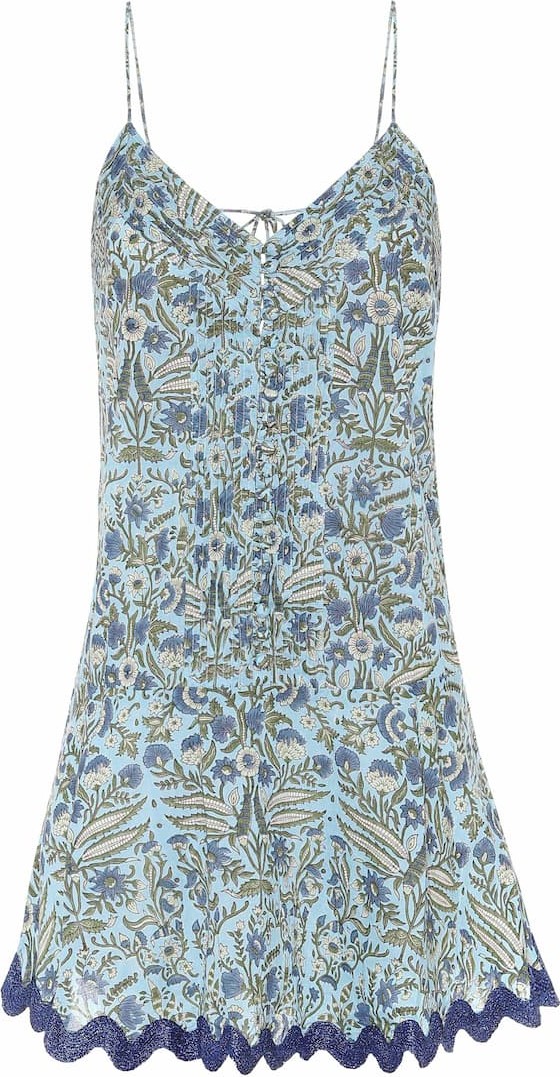 Juliet Dunn Floral cotton minidress