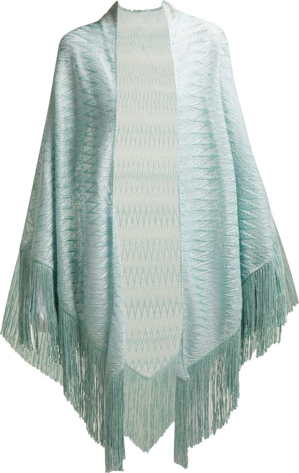 Missoni Metallic fringed-trim wrap