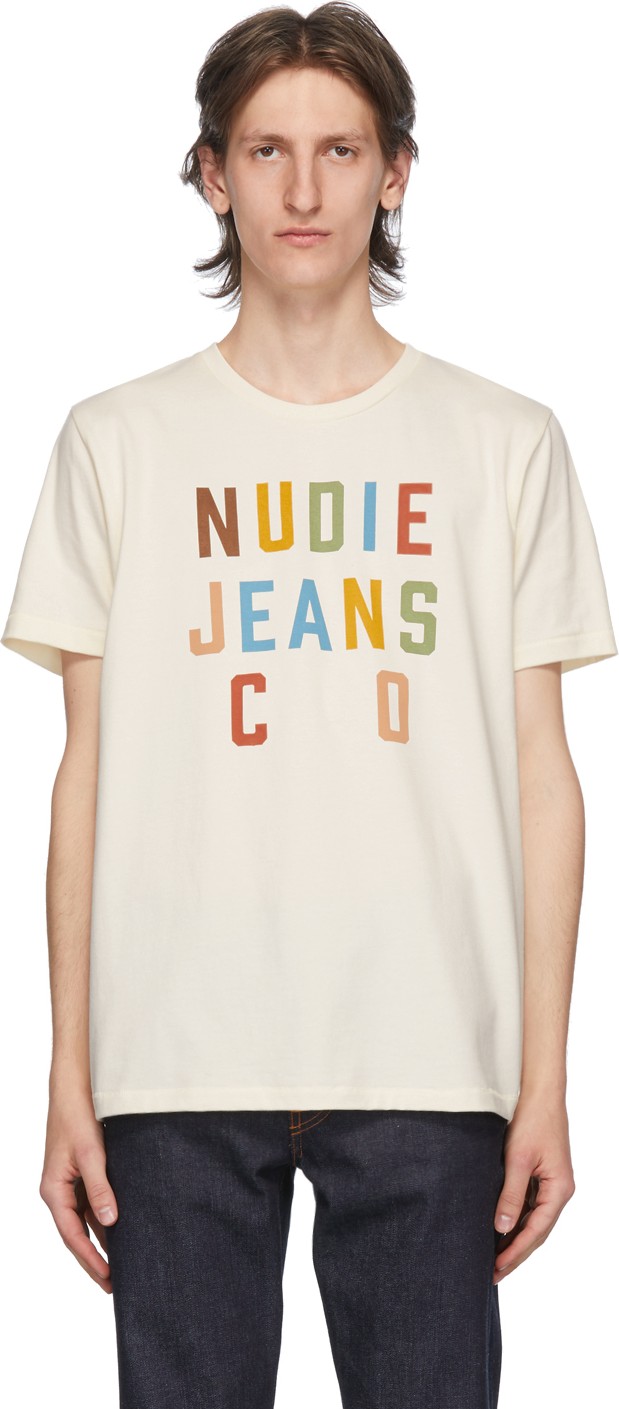 Nudie Jeans Off-White Roy T-Shirt