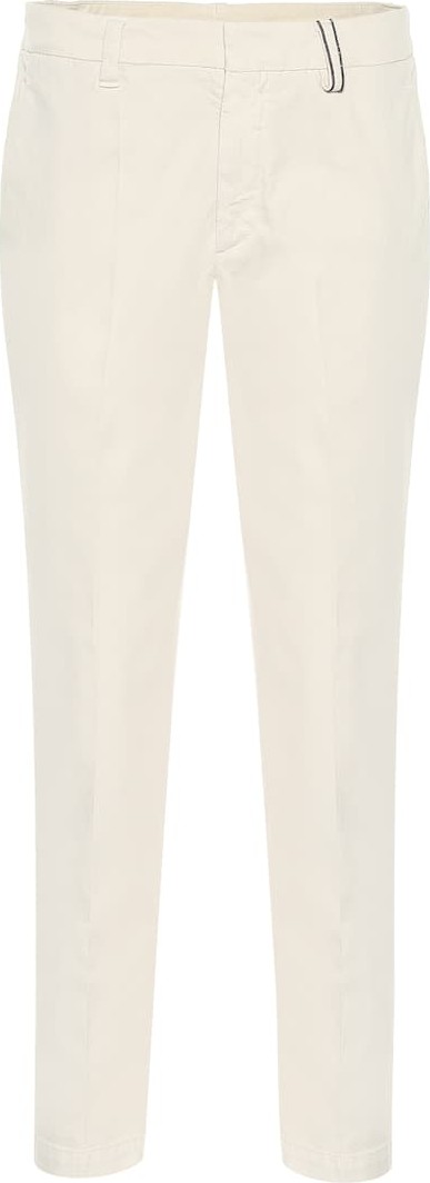 Brunello Cucinelli Cotton straight-leg cigarette pants