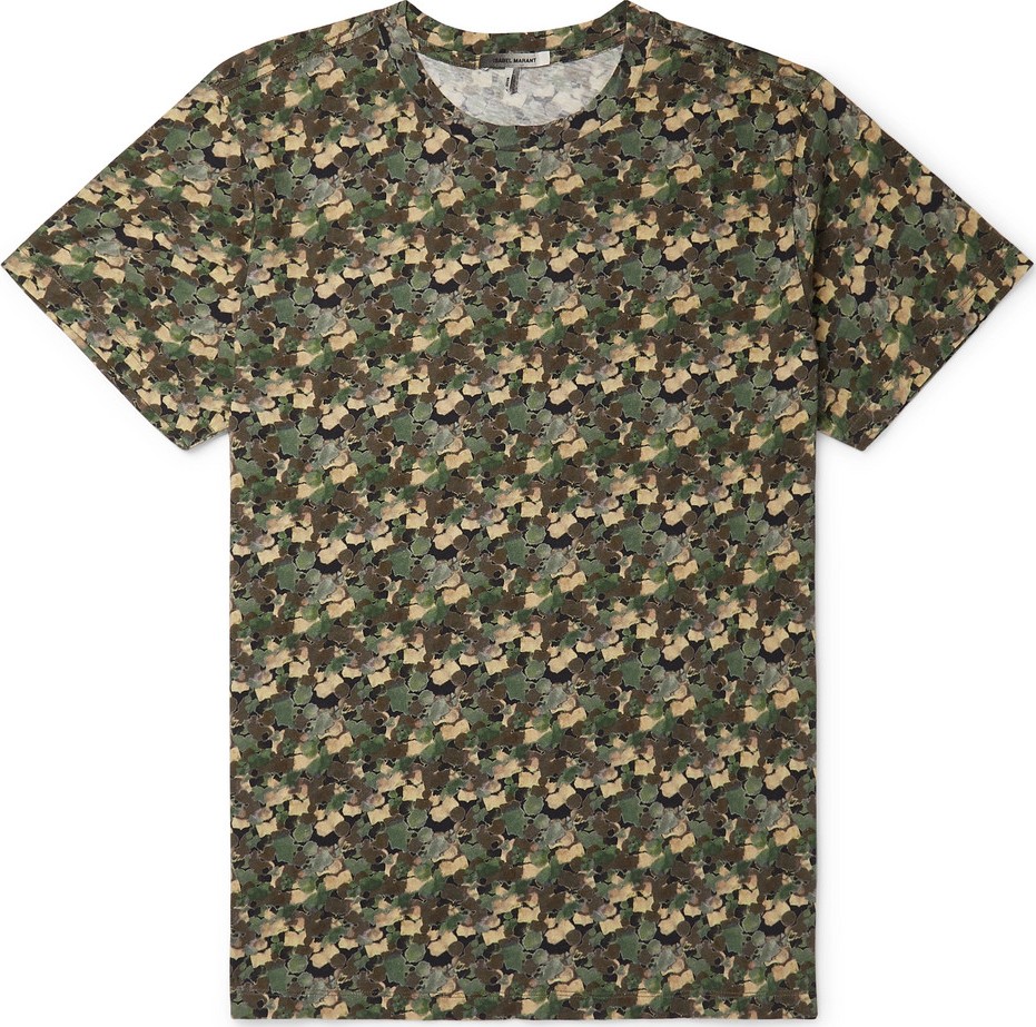 Isabel Marant Payton Printed Cotton-Jersey T-Shirt