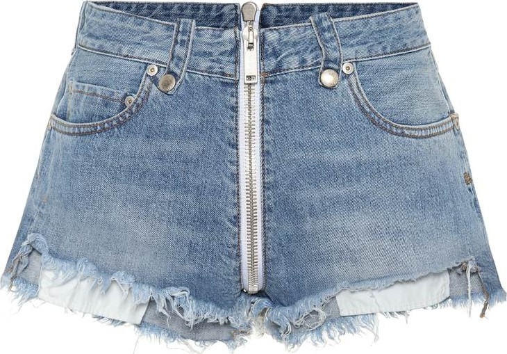 Unravel High-rise denim shorts