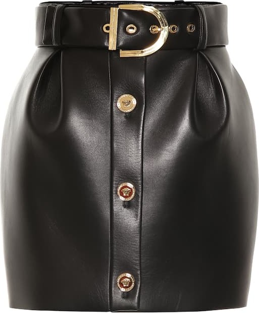 Versace Leather miniskirt