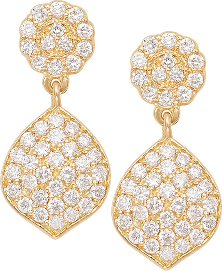 Jamie Wolf Tiny Pave Acorn Earrings with Diamonds