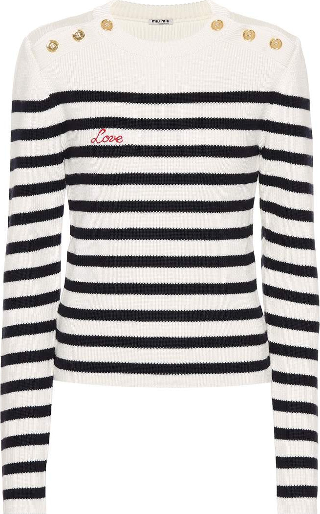 Miu Miu Striped wool sweater