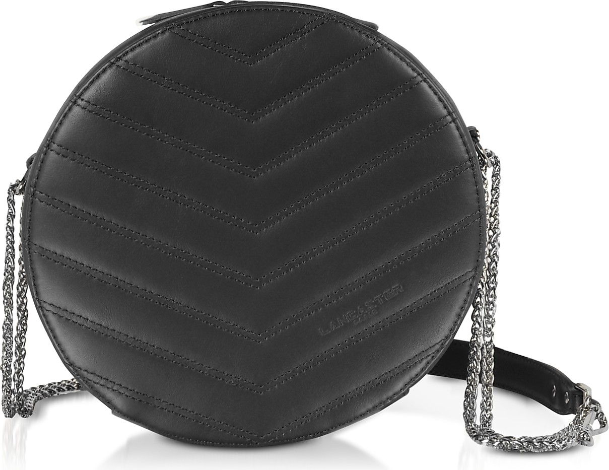 Lancaster Parisienne Quilted Leather Round Crossbody Bag