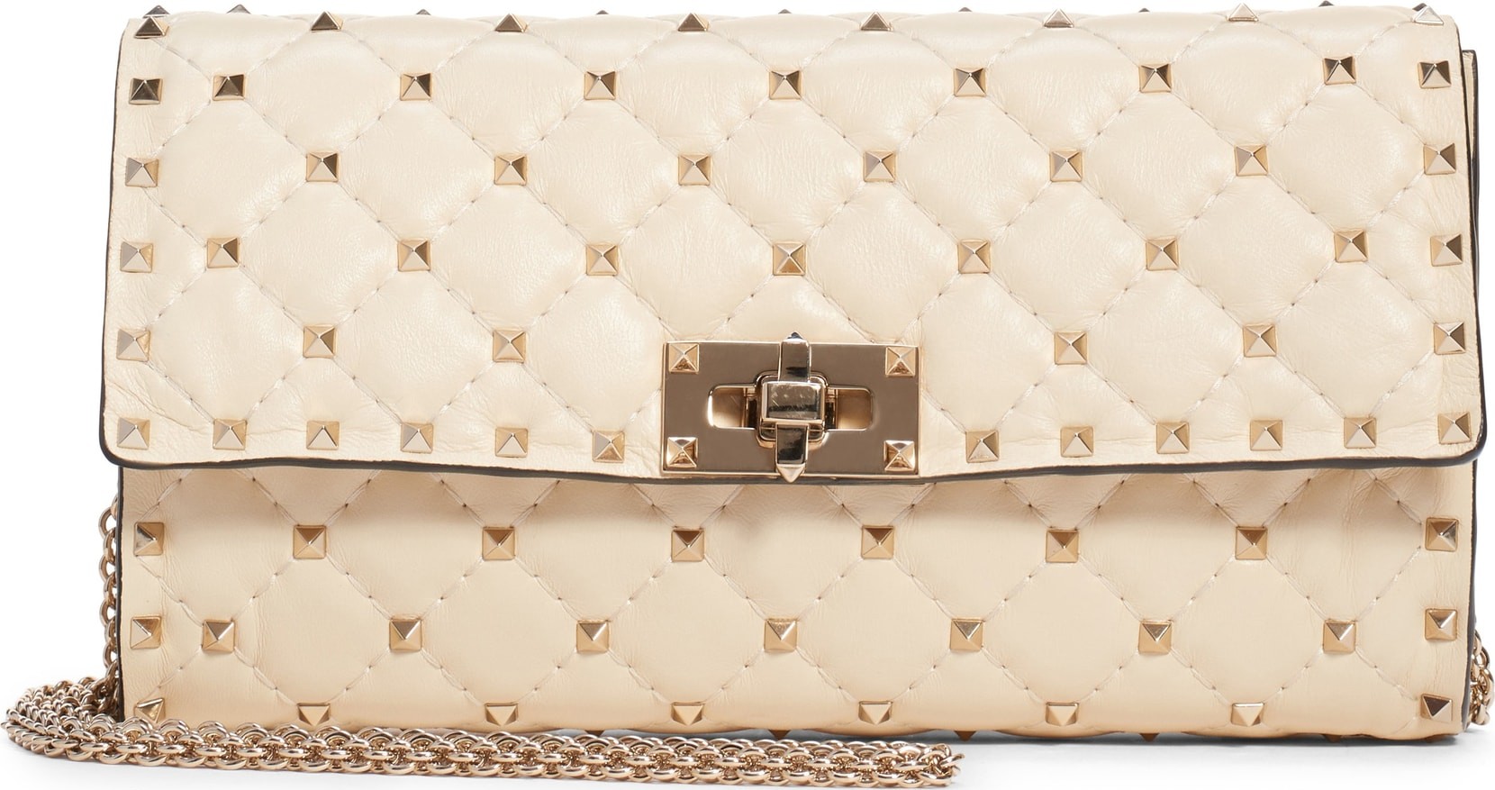 Valentino Rockstud Matelassé Quilted Leather Shoulder Bag