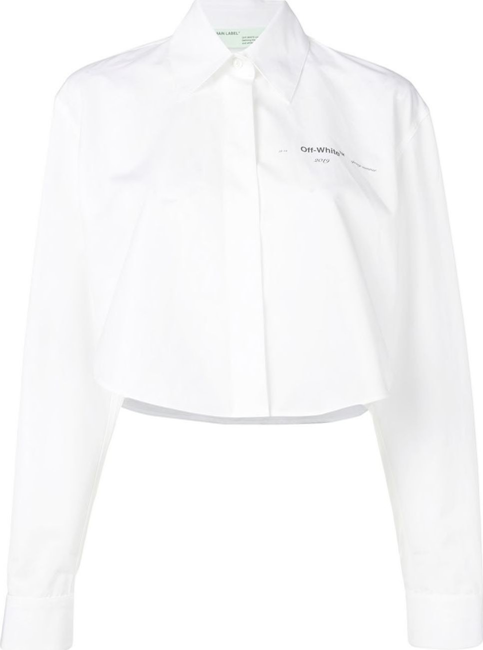 Off White arrow print cropped shirt