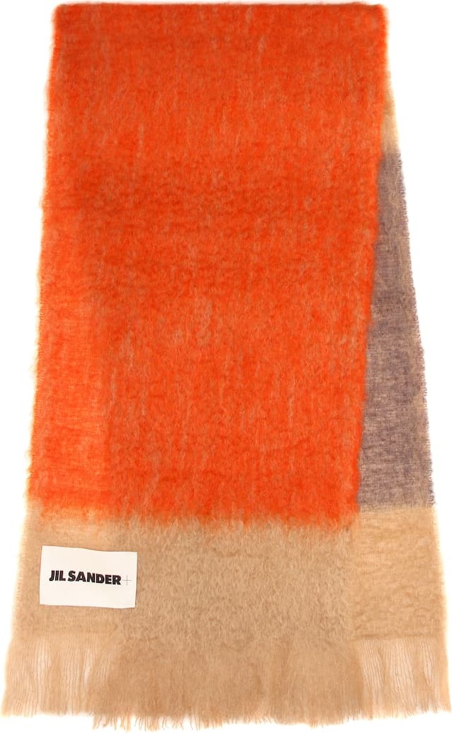 Jil Sander Mohair and wool scarf