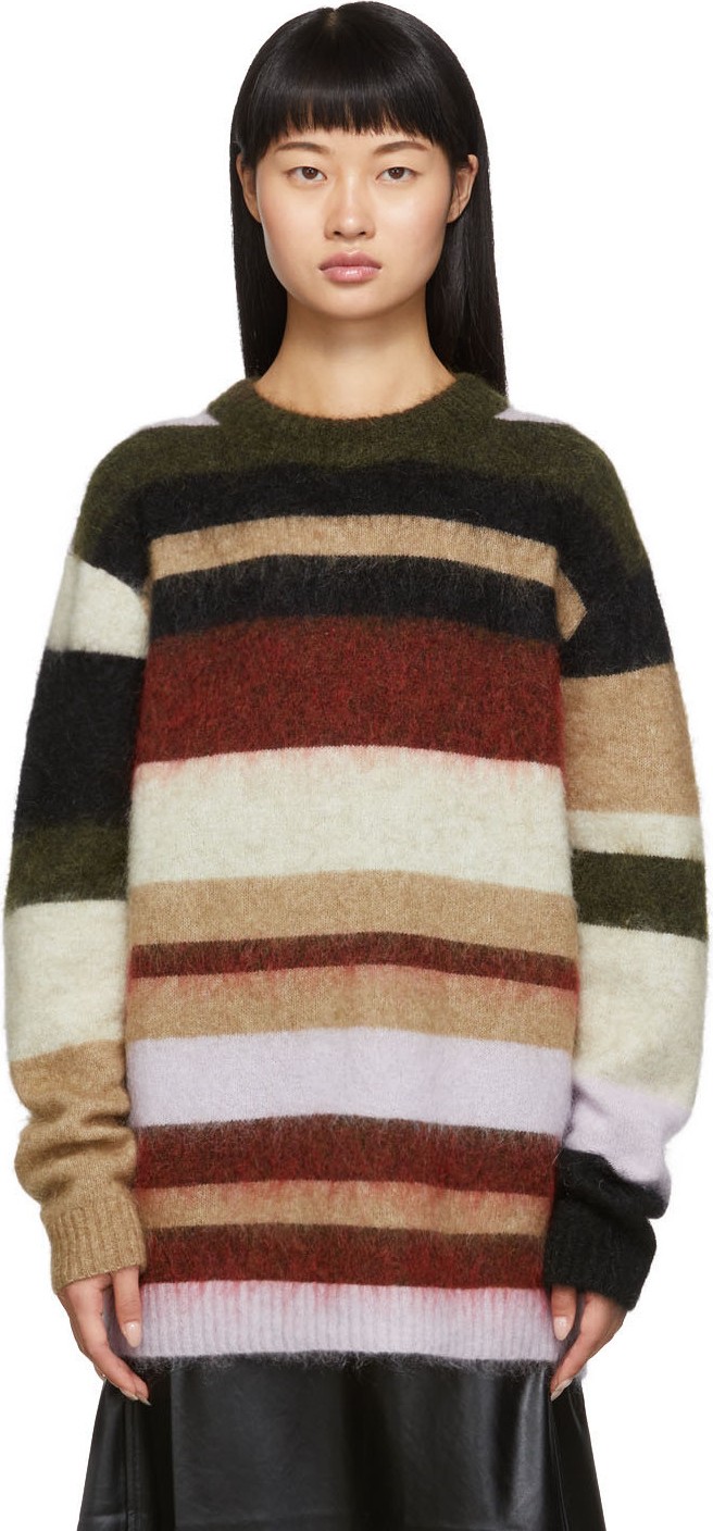 Acne Studios Green & Red Kalbah Sweater