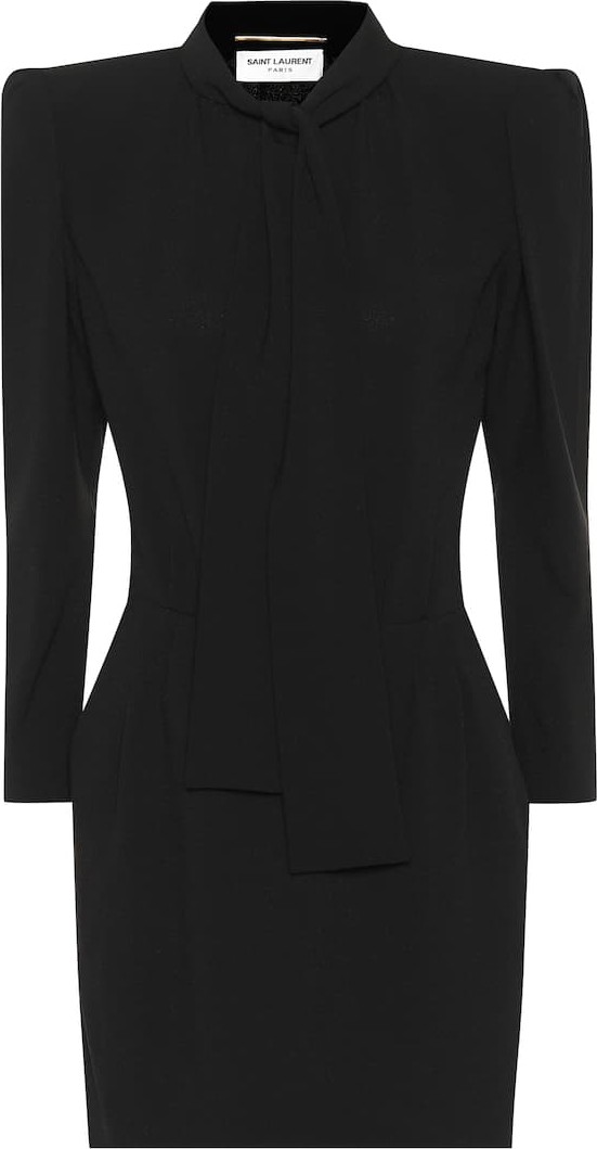 Saint Laurent Crêpe minidress