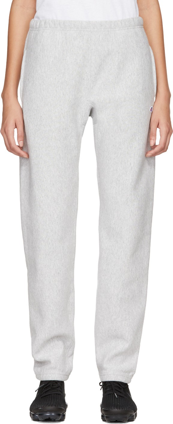 Champion Reverse Weave Grey Logo Lounge Pants
