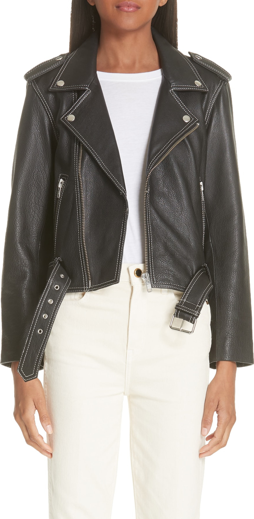 Ganni Angela Leather Jacket