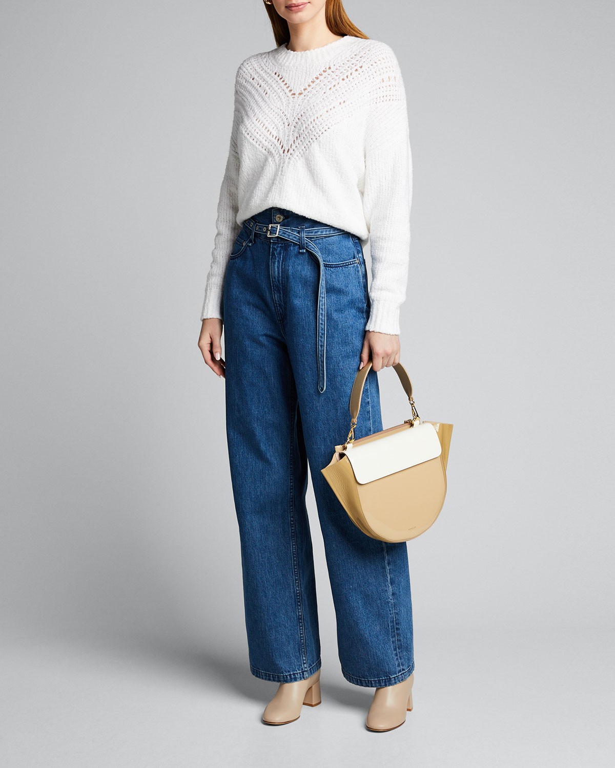 Rag & Bone High-Rise Paperbag Jeans