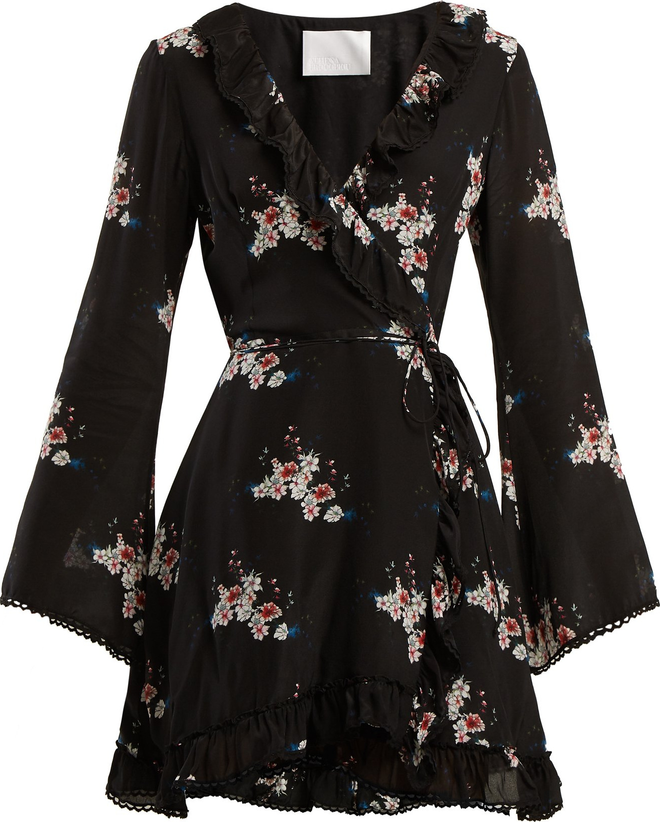 Athena Procopiou Floral-print silk dress
