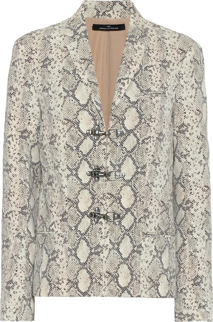 Rokh Snake-effect jacket