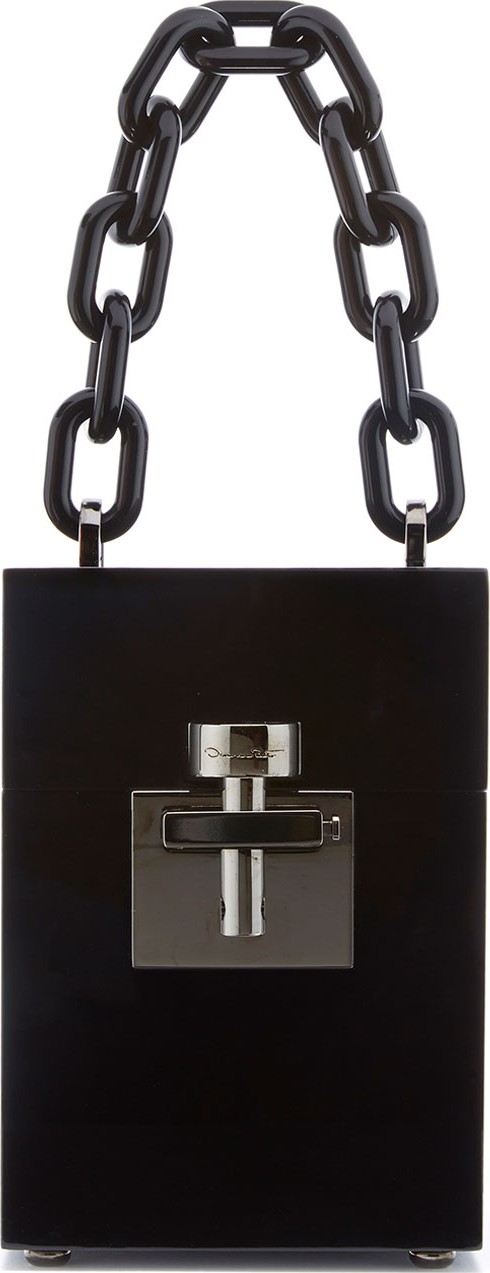 Oscar De La Renta Alibi Box Top-Handle Bag