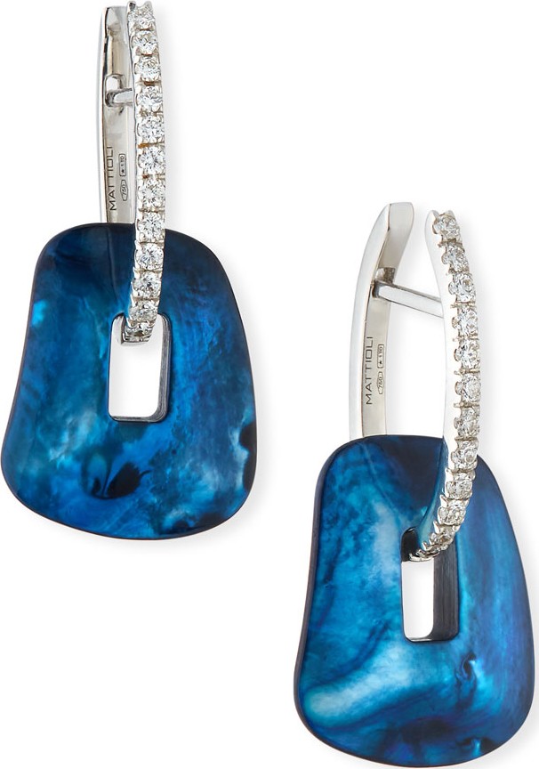 Mattioli Puzzle Collection Interchangeable Hoop Earrings in 18K White Gold, Set of 11