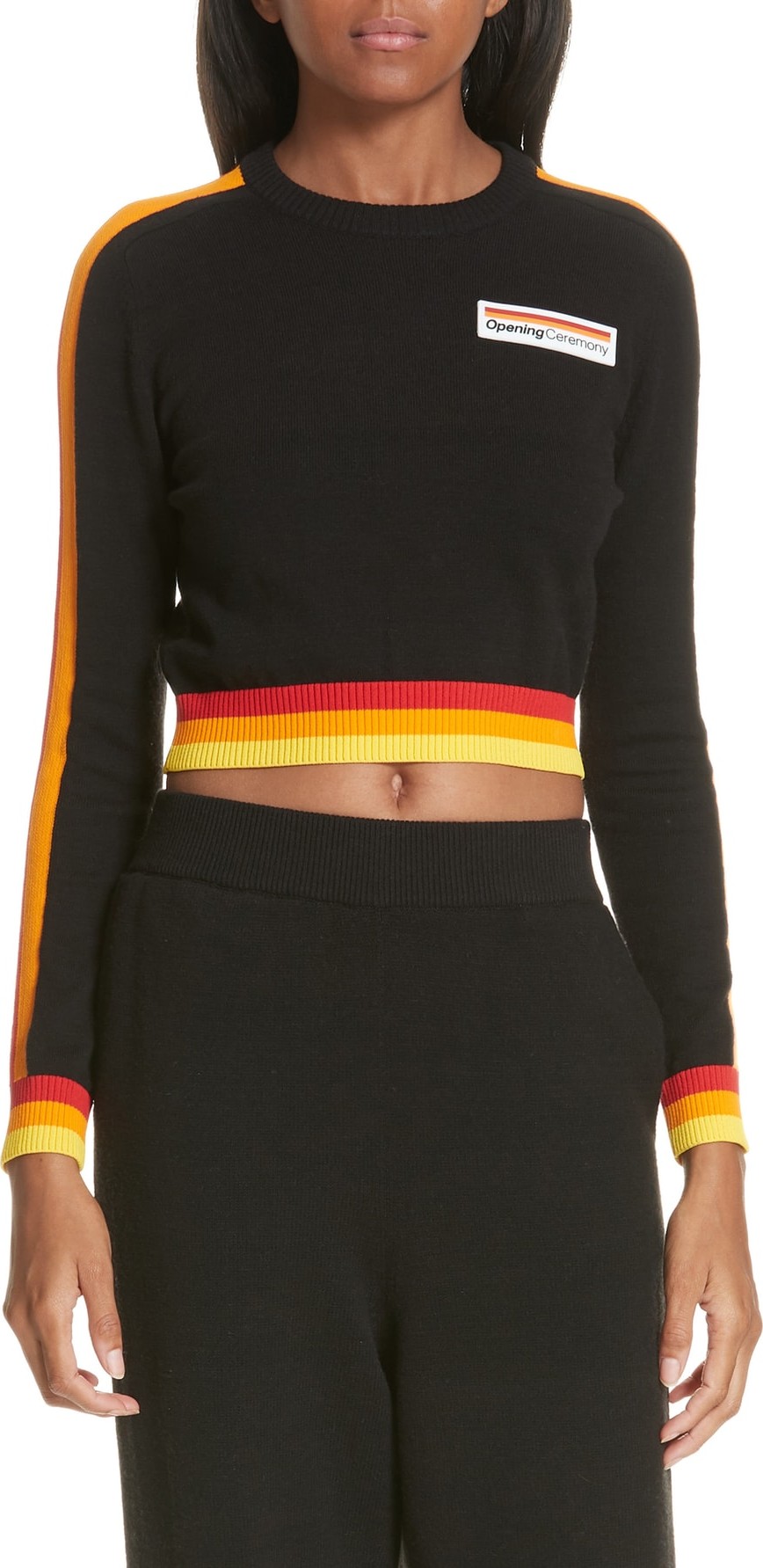 Opening Ceremony Crop Logo Sweater
