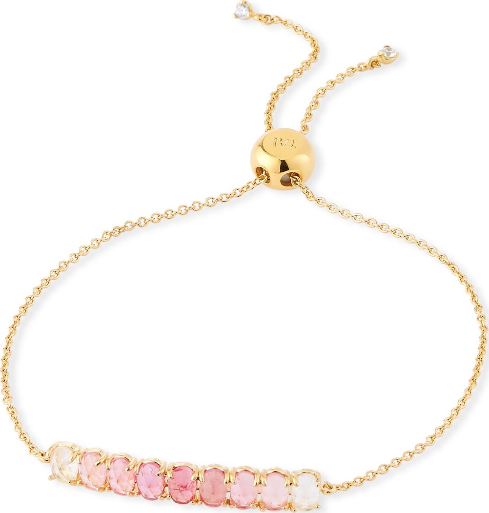 Tai Pull-Tie Ombre Stone Bracelet, Pink