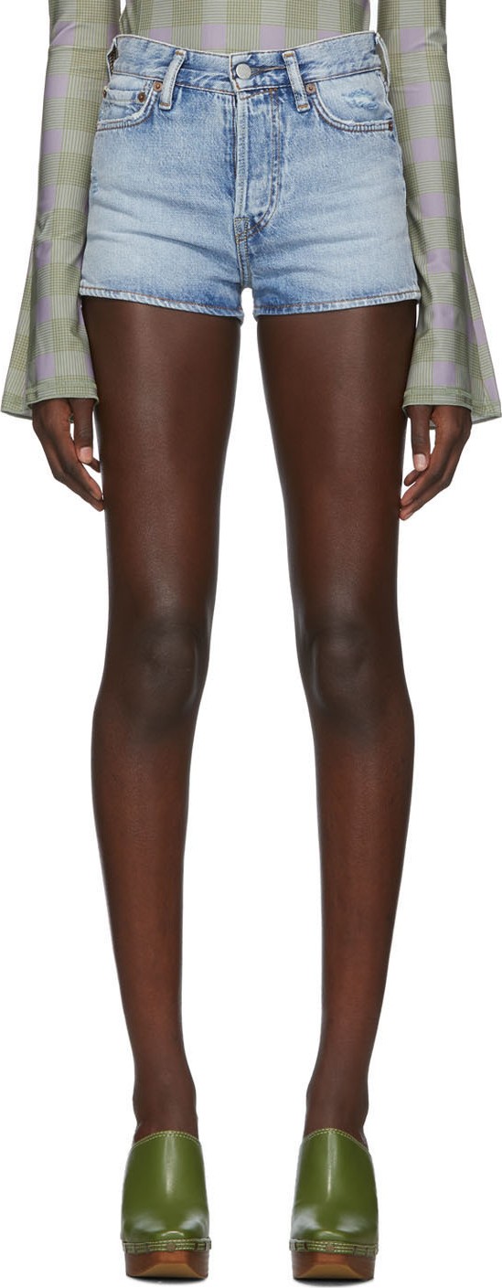 Acne Studios Blue Blå Konst Denim Magee Trash Shorts