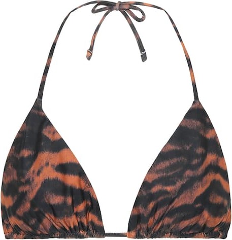 The Upside Jodhi tiger-print bikini top