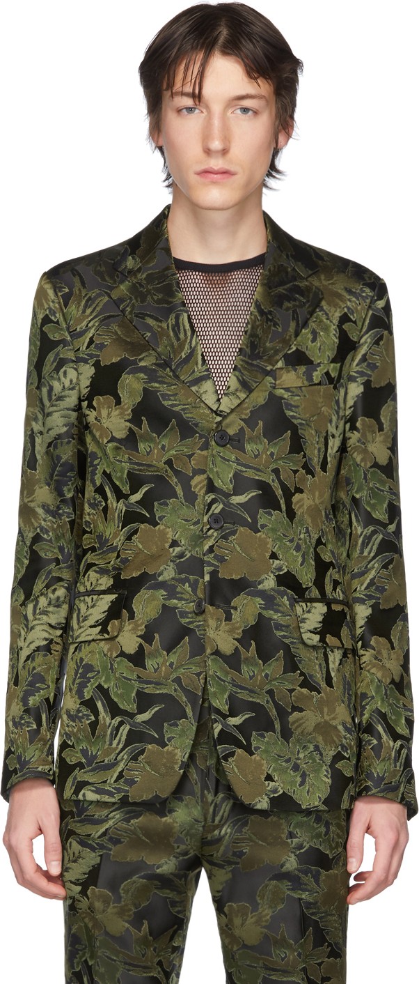 Dries Van Noten Khaki Basinger Blazer
