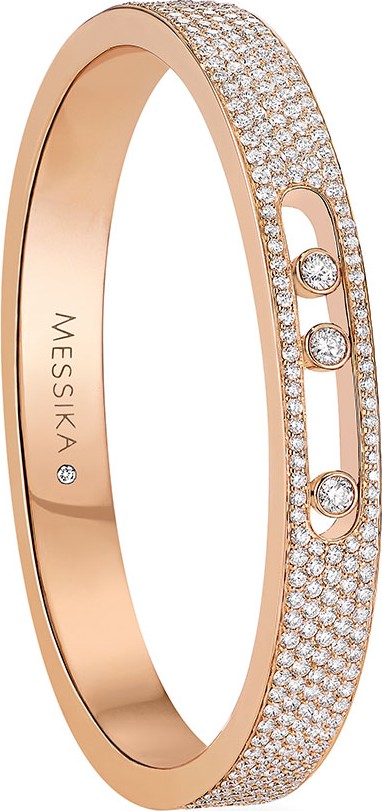 Messika Move Diamond Bangle in 18K Rose Gold
