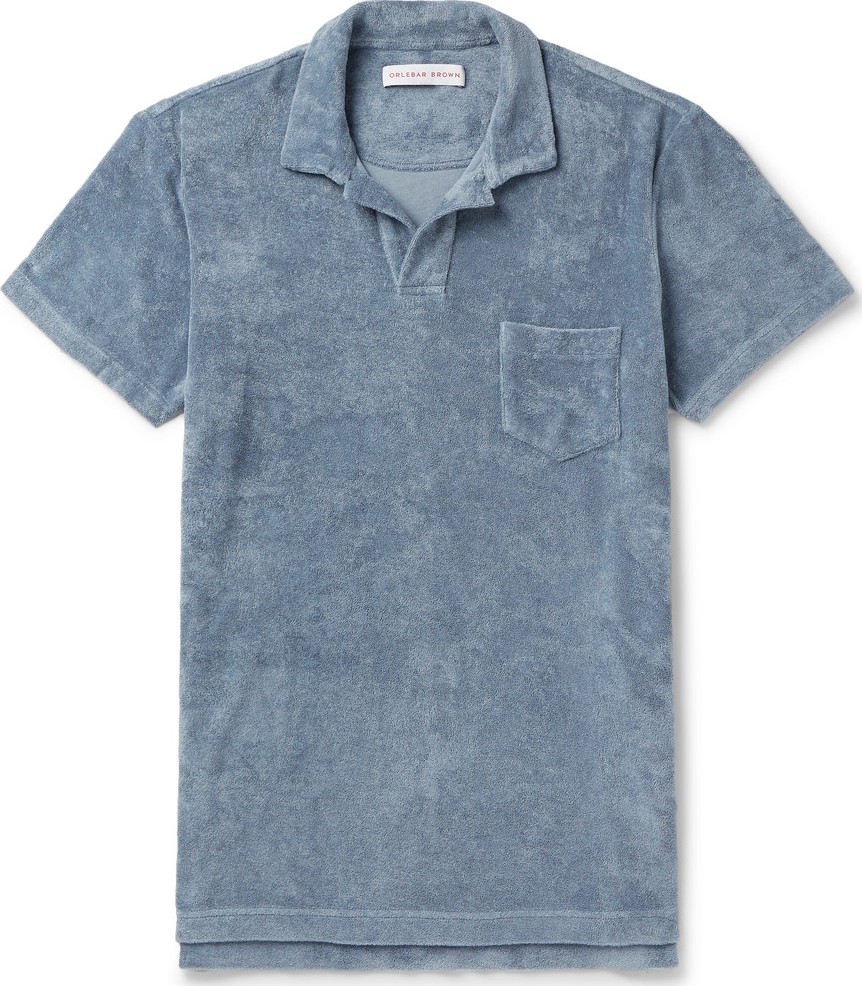 Orlebar Brown Slim-Fit Cotton-Terry Polo Shirt