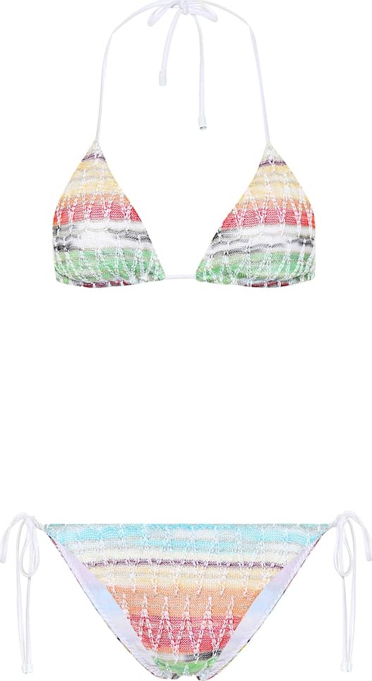 Missoni Crochet halterneck bikini