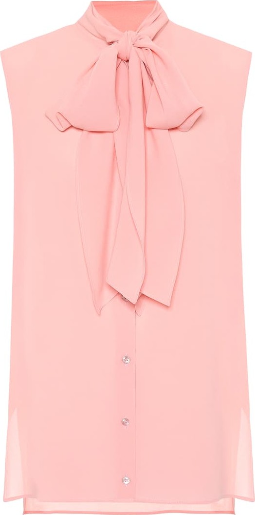 Alexander McQueen Sleeveless silk blouse
