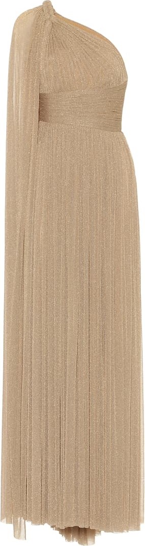 ELIE SAAB Metallic stretch-knit gown