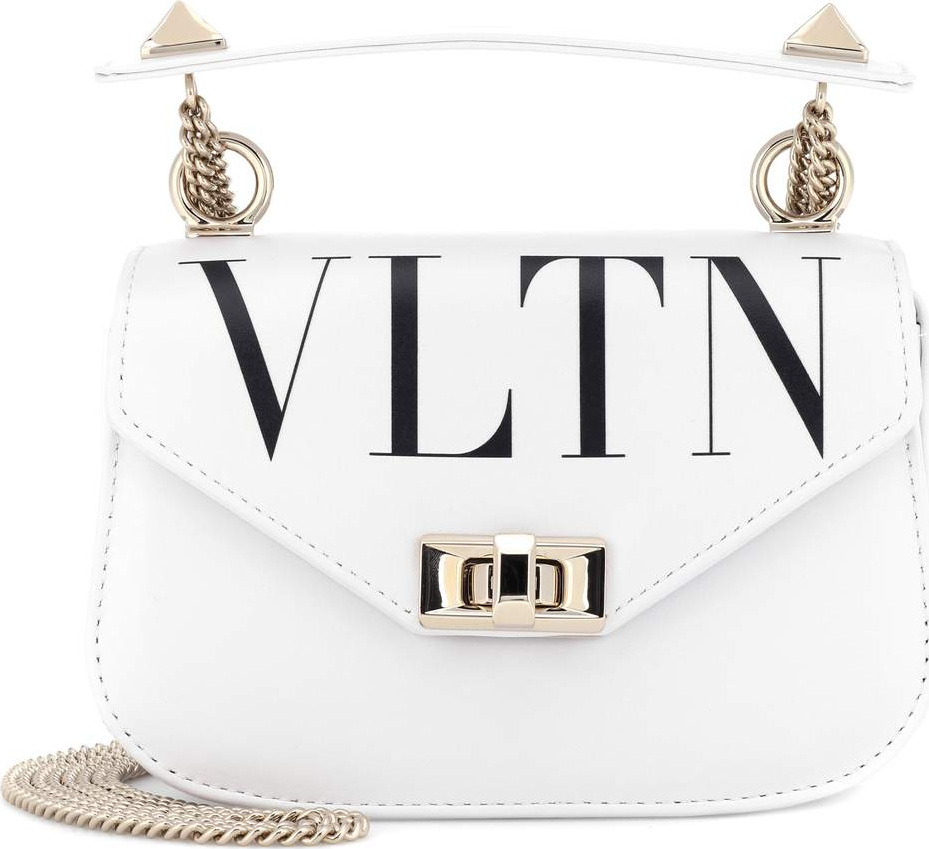 Valentino Valentino Garavani VLTN leather shoulder bag