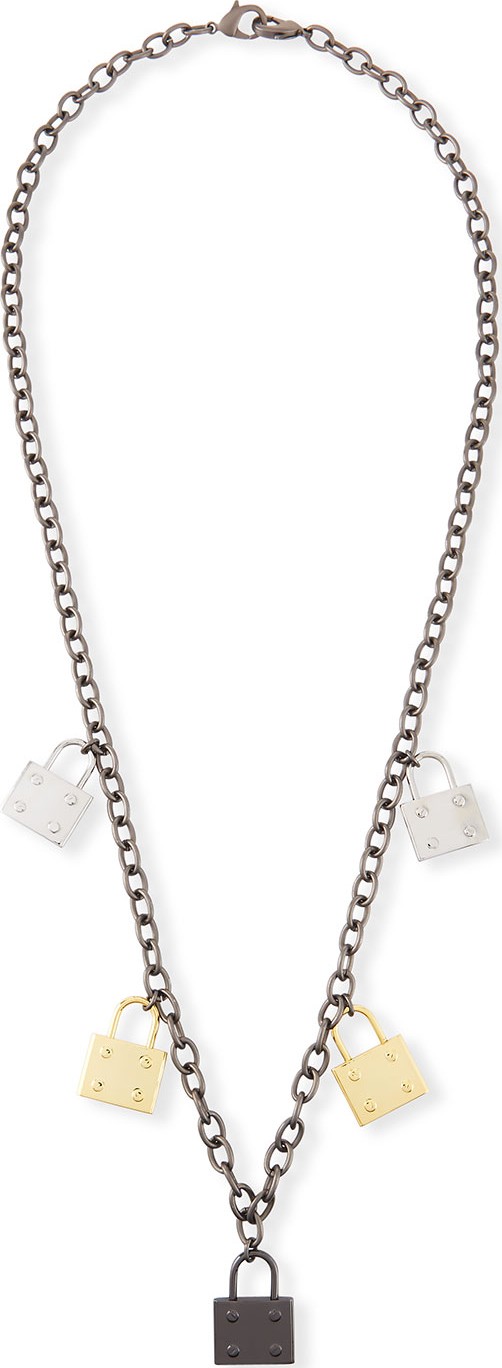 Hipchik Couture Elle Multi-Lock Pendant Necklace