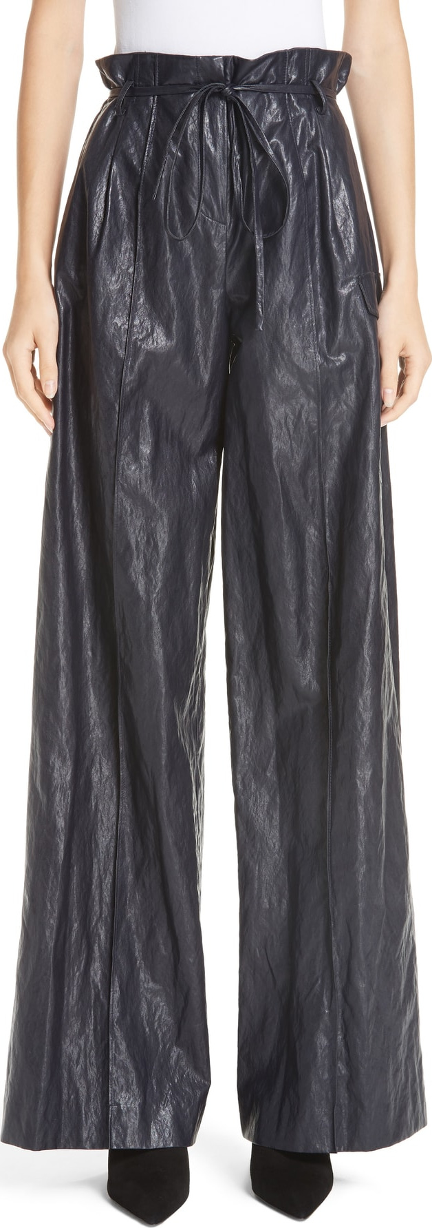 Rejina Pyo Eve Wide Leg Faux Leather Pants