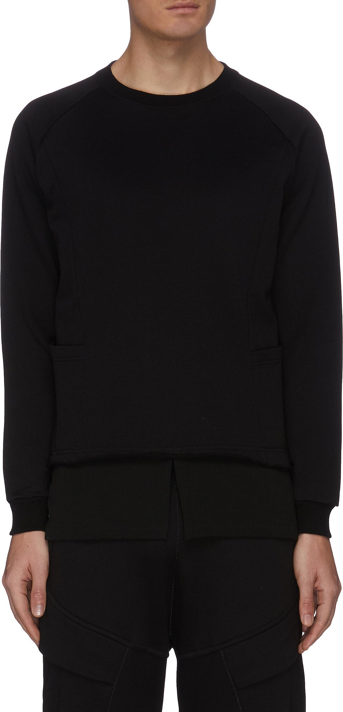 The Viridi-Anne Layered Hem Sweatshirt