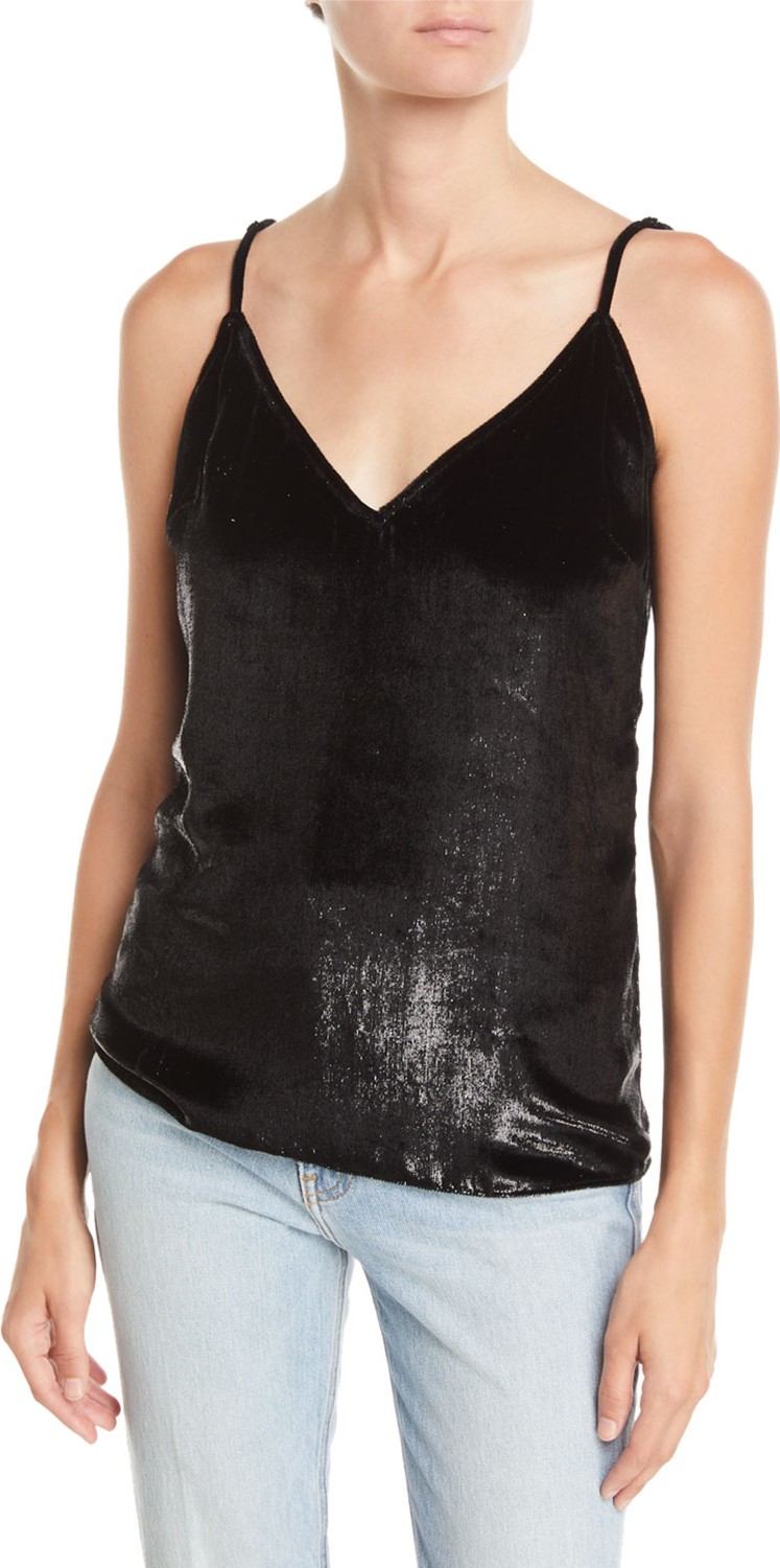 FRAME DENIM Velvet V-Neck Cami Top