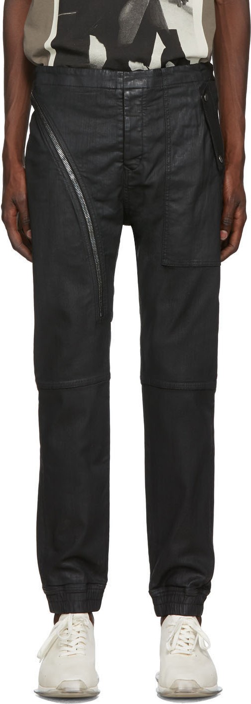 Rick Owens DRKSHDW Black Aircut Jogger Jeans